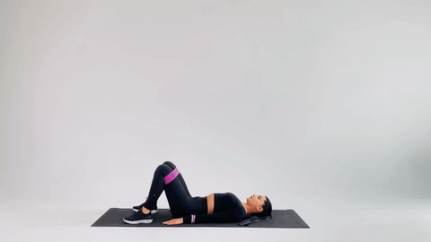 Ягодичный мост с резинкой (Glute Bridge)